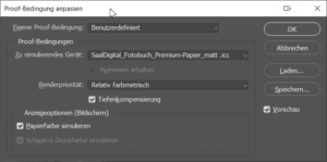 Proofeinstellungen in Photoshop